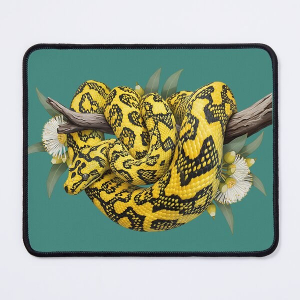 Item preview, Carpet Python with Eucalyptus Blossoms designed and sold by BirdsnStuff.