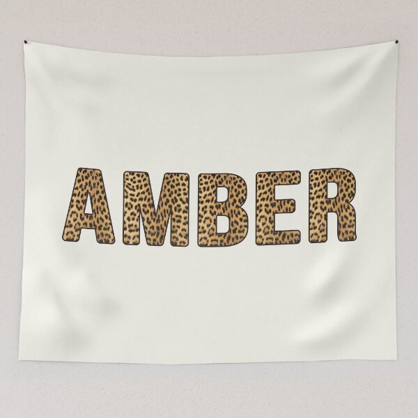 Item preview, Amber Name Leopard Print designed and sold by Jeallan Designs.