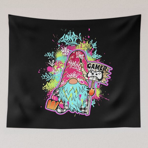 Item preview, Gamer gnome street art design | Urban Graffiti Gamer Gnome designed and sold by Ascooepics.
