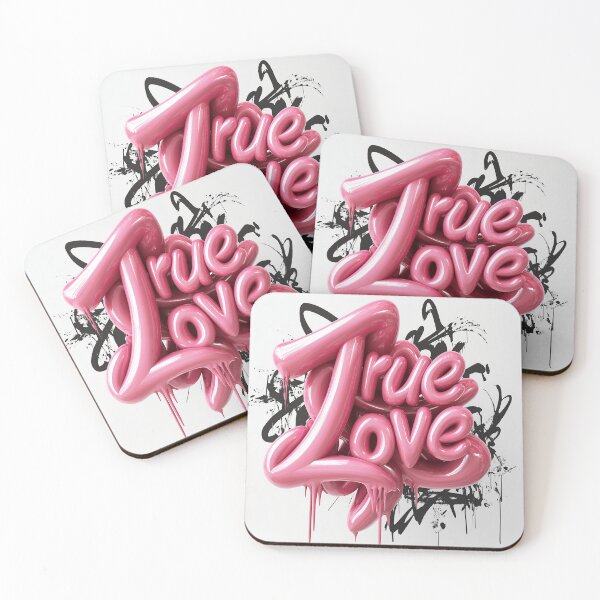 Item preview, True Love 3D Typography designed and sold by YukiYY.