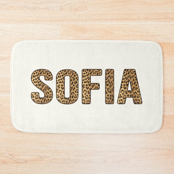 Item preview, Sofia Name Leopard Print designed and sold by Jeallan Designs.