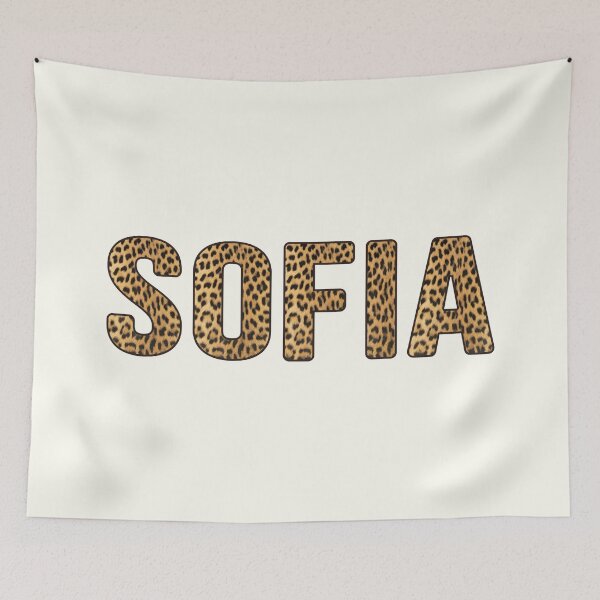 Item preview, Sofia Name Leopard Print designed and sold by Jeallan Designs.
