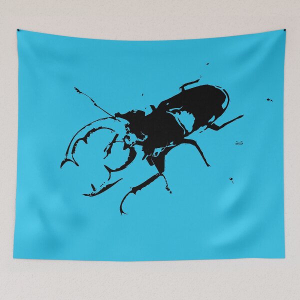 Item preview, Stag beetle – Stencil with magnificent antlers / Swiss Artwork Photography designed and sold by Raphael Wolf.