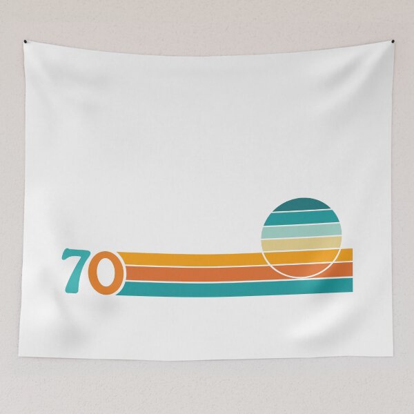 Item preview, Retro Sunset + Stripes 70 designed and sold by NataliePaskell.