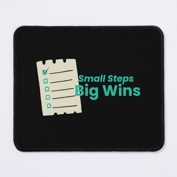 Item preview, Small Steps Big Wins Motivational Checklist Illustration designed and sold by ade-datt.