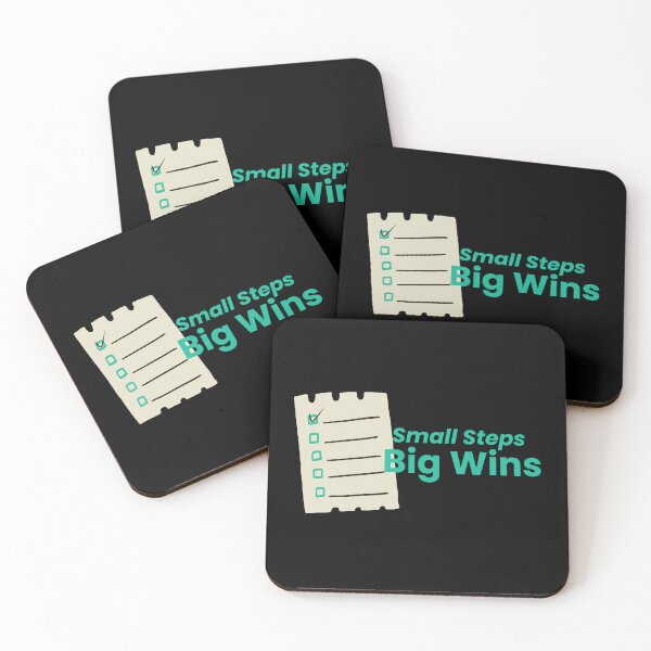 Item preview, Small Steps Big Wins Motivational Checklist Illustration designed and sold by ade-datt.