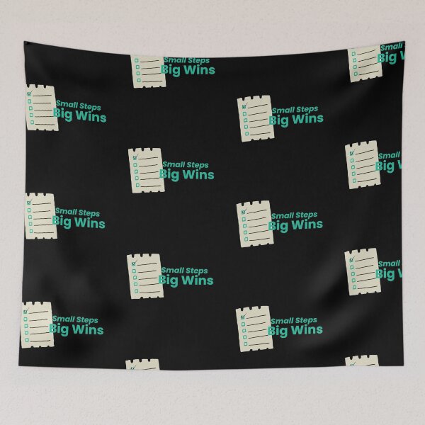 Item preview, Small Steps Big Wins Motivational Checklist Illustration designed and sold by ade-datt.