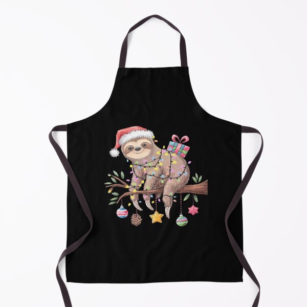 Artikelvorschau, Faultiere, Weihnachtsbeleuchtung, Rentiere, Weihnachtsmannmütze, Faultier, Weihnachten entworfen und verkauft von Belkisallen.