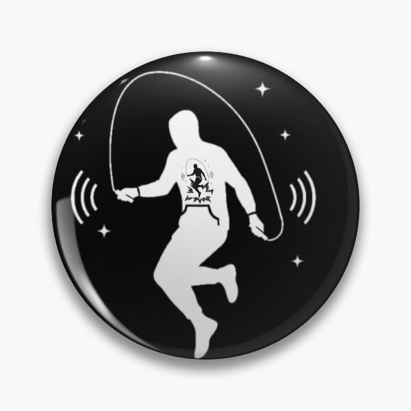 Item preview, Jump Rope Fitness Dynamic Sport Silhouette Design designed and sold by SEOSipan.
