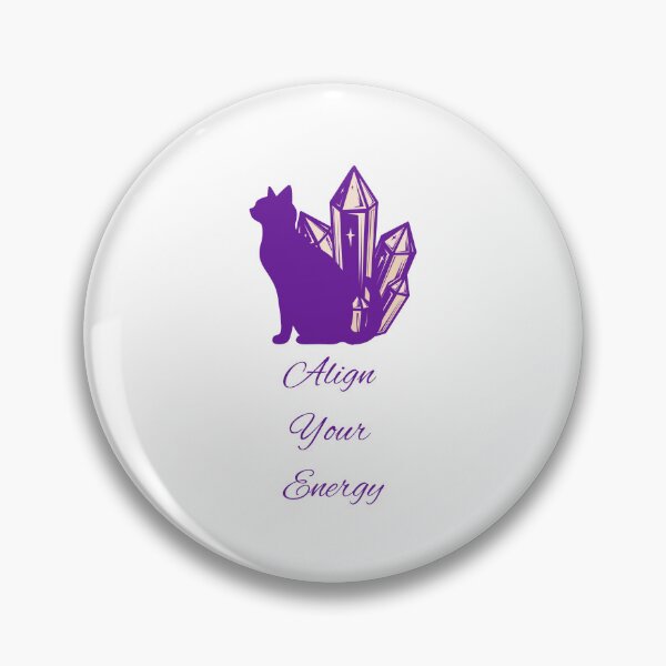 Item preview, Align Your Energy Mystic Purple Cat Crystal Illustration designed and sold by ade-datt.