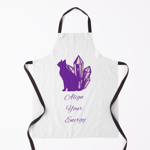 Item preview, Align Your Energy Mystic Purple Cat Crystal Illustration designed and sold by ade-datt.