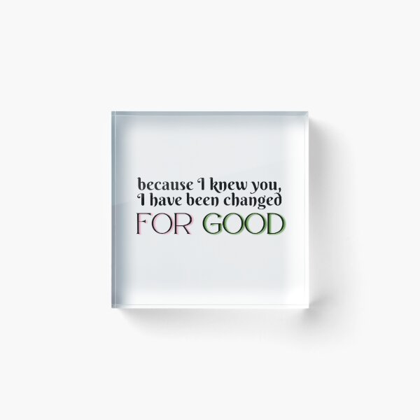 Item preview, Wicked For Good designed and sold by lackingallgrace.