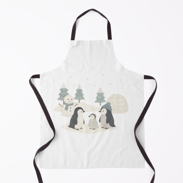 Item preview, Cute Penguin Family – Winter and Igloo designed and sold by NautilusPrint.
