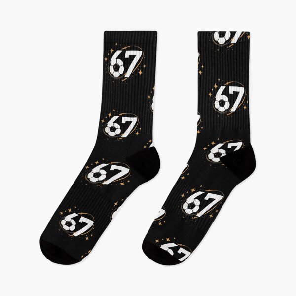 Item preview, 67 Soccer Cosmic Design – Minimal Aesthetic Football Art with Gold Stars designed and sold by SaritaVerseArt.