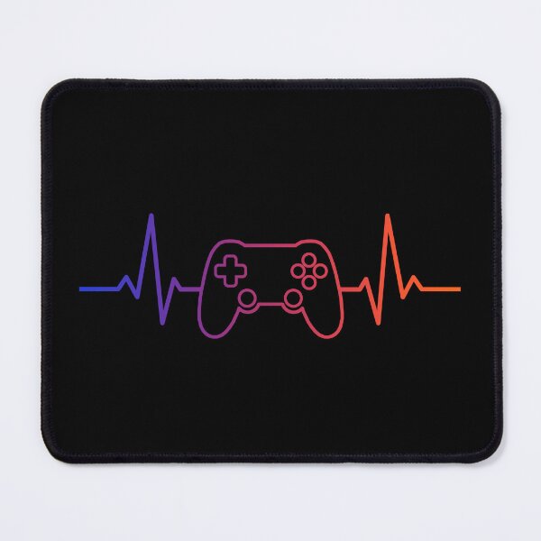Item preview, Gamer Heartbeat Line – Neon Game Controller Pulse | Gaming Lifestyle Art for Gamers, Streamers & Esports Fans designed and sold by BrainBubbleArt.