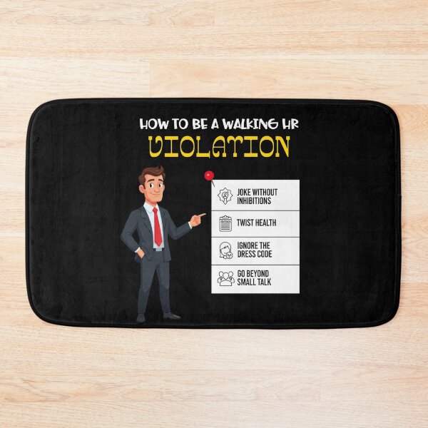 Item preview, Funny Coworker Walking HR Violation Office Humor designed and sold by ArtFromBeyond.