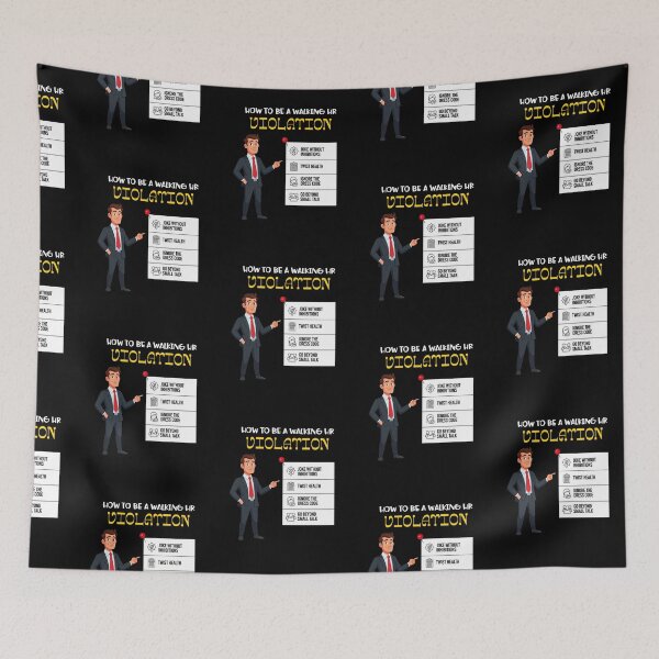 Item preview, Funny Coworker Walking HR Violation Office Humor designed and sold by ArtFromBeyond.