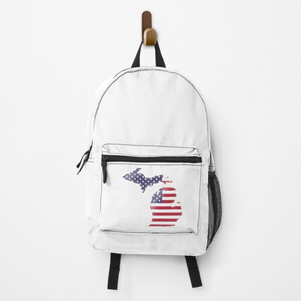 Item preview, Michigan USA Flag Silhouette – Stars and Stripes State Outline designed and sold by Paper Drip.