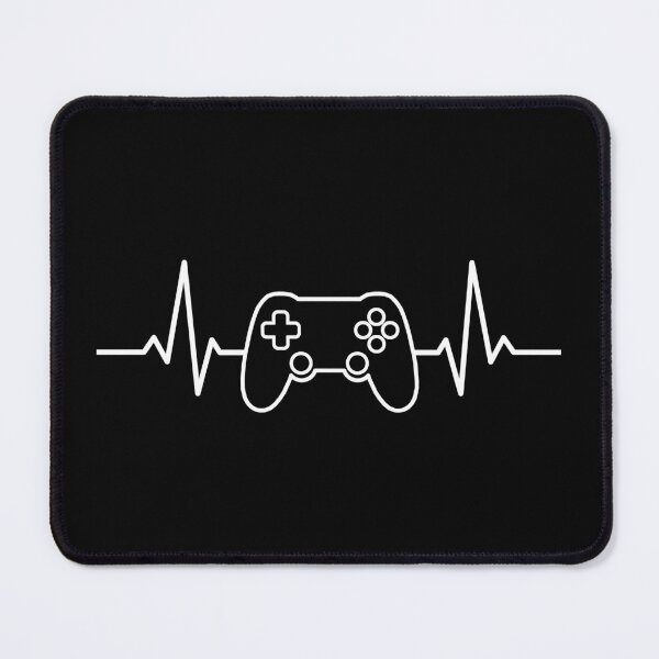 Item preview, Gaming Heartbeat Controller – Gamer Life Pulse Line Design | Video Game Gift for Gamers & Esports Fans designed and sold by BrainBubbleArt.