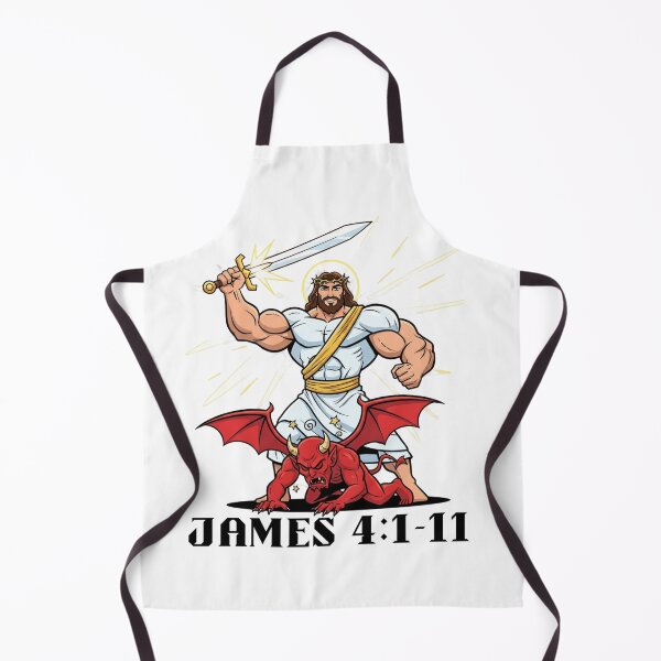 Item preview, Jesus defeats satan in the Wilderness designed and sold by BamFamDada.