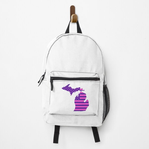 Item preview, Michigan Pop Pink State Flag – Modern Fun Colors designed and sold by Paper Drip.