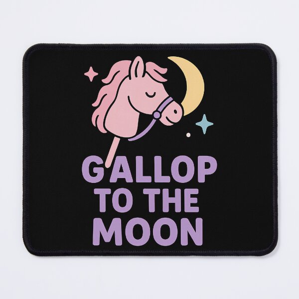 Item preview, Cute Hobby Horsing Gallop To The Moon designed and sold by k3rstman1.