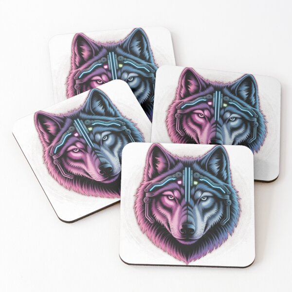 Item preview, Techno Wolf – Cyberpunk Alpha designed and sold by Royalsticker.