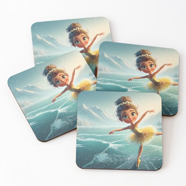 Item preview, Joyful Girl Dancing on Icy Lake in Winter Wonderland designed and sold by Artessie.