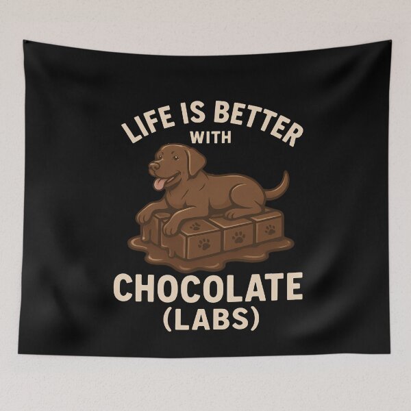 Item preview, Life is better with a Cocolate Lab designed and sold by k3rstman1.