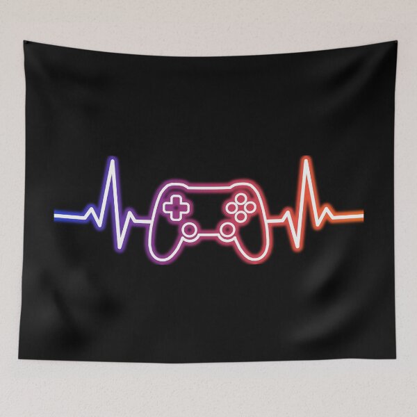 Item preview, Gamer Heartbeat – Neon Game Controller Pulse | Gaming Is My Life Design for Gamers & Esports Fans designed and sold by BrainBubbleArt.