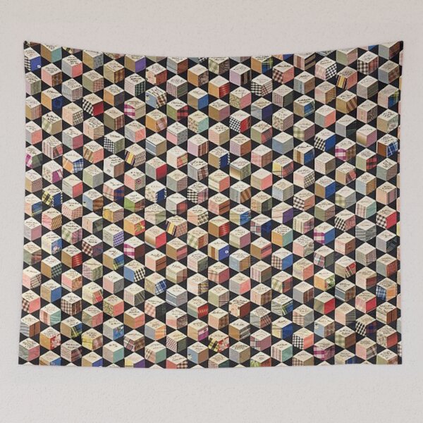 Item preview, Tumbling Blocks Quilt designed and sold by AnimaliaStar.