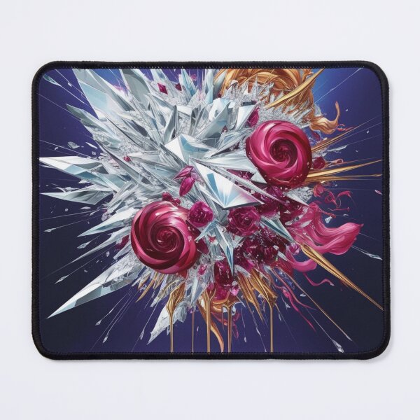 Item preview, Abstract Prismatic Gems: Diamond Ruby Gold Explosion designed and sold by Bilikaru.