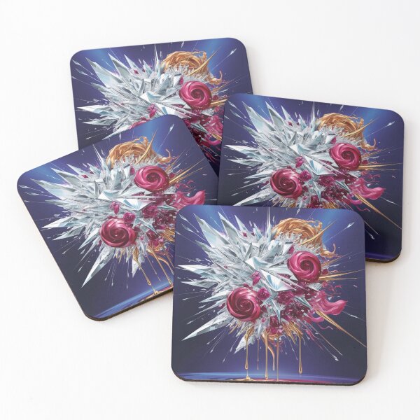 Item preview, Abstract Prismatic Gems: Diamond Ruby Gold Explosion designed and sold by Bilikaru.