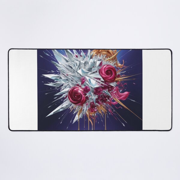 Item preview, Abstract Prismatic Gems: Diamond Ruby Gold Explosion designed and sold by Bilikaru.