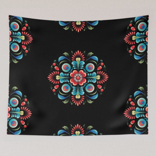 Item preview, Hungarian Folk Flowers With Eyes Design designed and sold by xiao xuans.