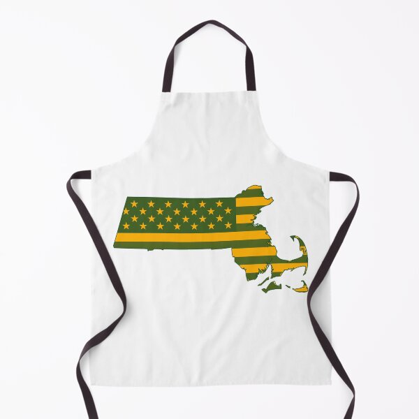 Item preview, Massachusetts Vintage State Flag – Green & Gold Americana designed and sold by Paper Drip.