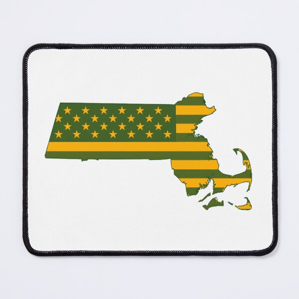 Item preview, Massachusetts Vintage State Flag – Green & Gold Americana designed and sold by Paper Drip.