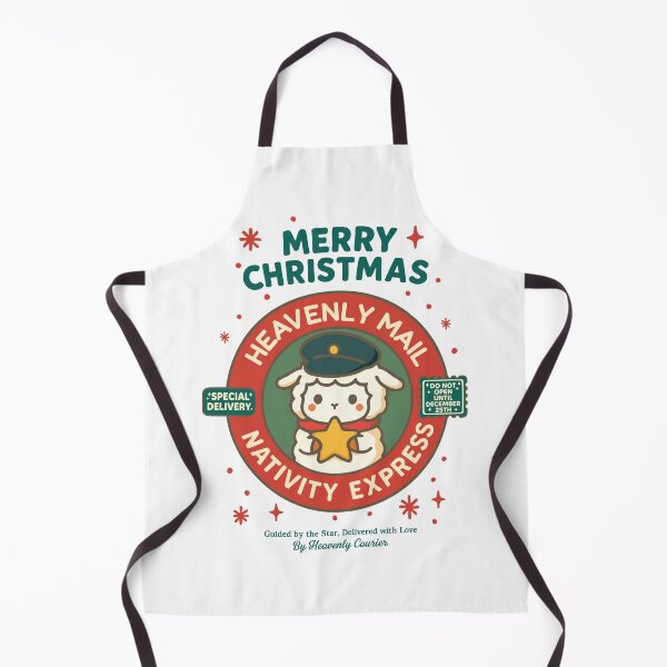 Item preview, Nativity Express – Heavenly Mail Christmas Sheep Tee designed and sold by HOLY-D-TEE.