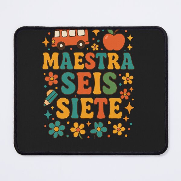 Item preview, Maestra Seis Siete Retro Teacher Art designed and sold by Wear Nova.