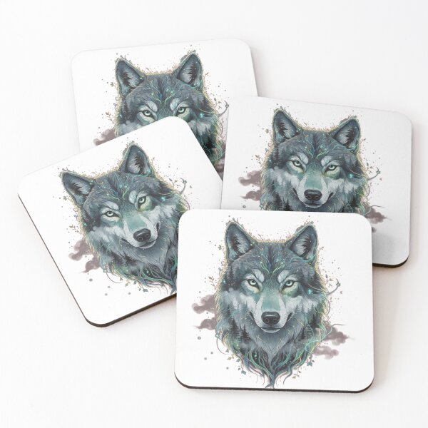 Item preview, Mystical Alpha Wolf Design designed and sold by Royalsticker.