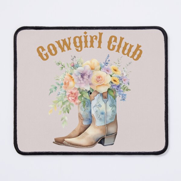 Item preview,  Blue Cowboy Boots, Cowgirls boots with flowers,, cowboys, country life, country music, cowgirl club, watrecolor  designed and sold by KolorellaS.