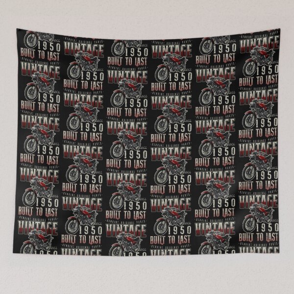 Item preview, Vintage Motorcycle Bikers Motorbike Birthday 1950 designed and sold by JRRTs.