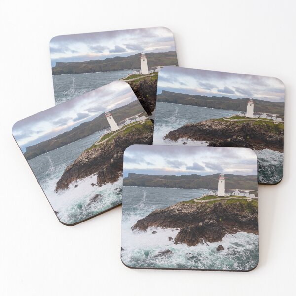 Item preview, Fanad Lighthouse Drone Photo – Stormy Atlantic Waves, Wild Ireland Coastline Aerial Photography designed and sold by Martindoran.
