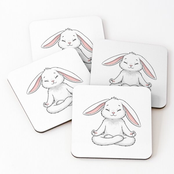 Item preview, Cute Meditating Bunny Yoga Pose designed and sold by k3rstman1.