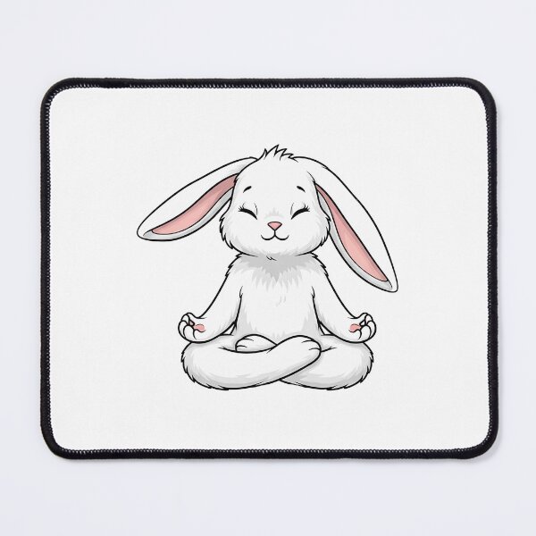 Item preview, Cute Meditating Bunny Yoga Pose designed and sold by k3rstman1.
