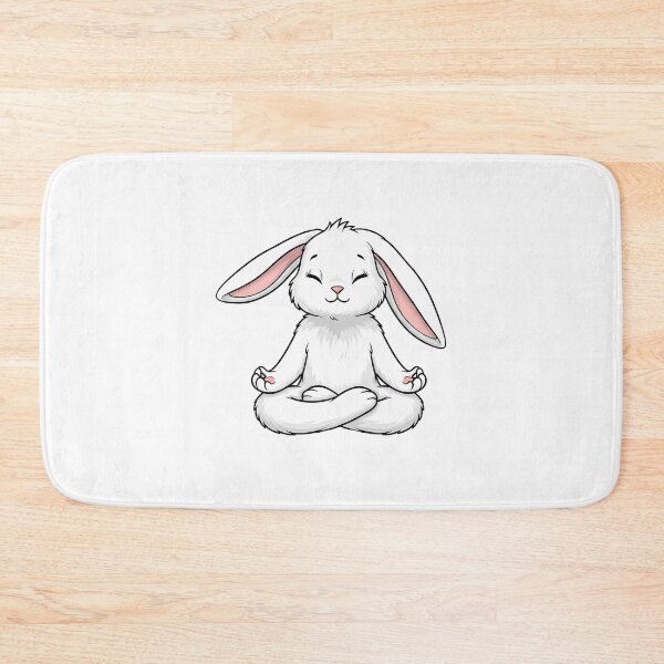 Item preview, Cute Meditating Bunny Yoga Pose designed and sold by k3rstman1.