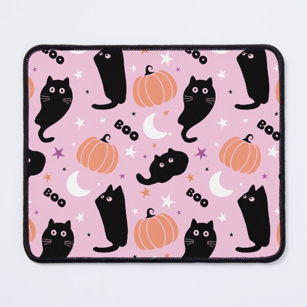 Aperçu de l'œuvre Motif sans couture de chats et de citrouilles d'Halloween, motif textile, décoration de couverture, motif d'Halloween créée et vendue par NatalkaP.