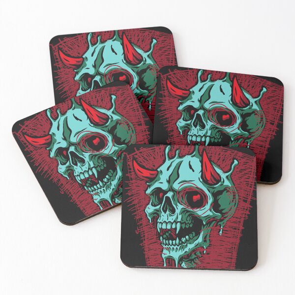Item preview, Skull with red lines designed and sold by manuvila.