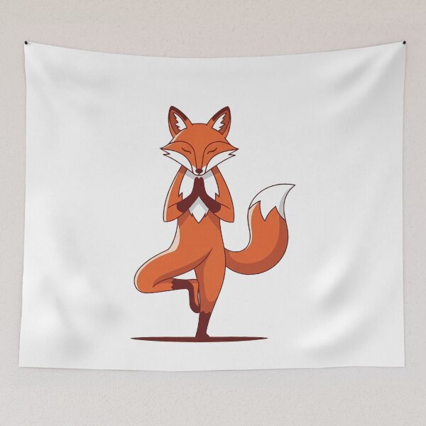 Item preview, Cute Fox Yoga Tree Pose Animal designed and sold by k3rstman1.