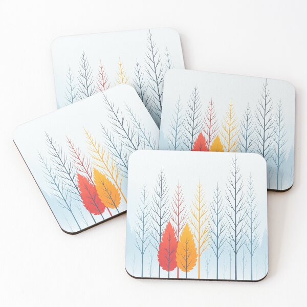 Item preview, Winter Reflections – Autumn Trees Amid Calm Waters designed and sold by WittyUnknown.